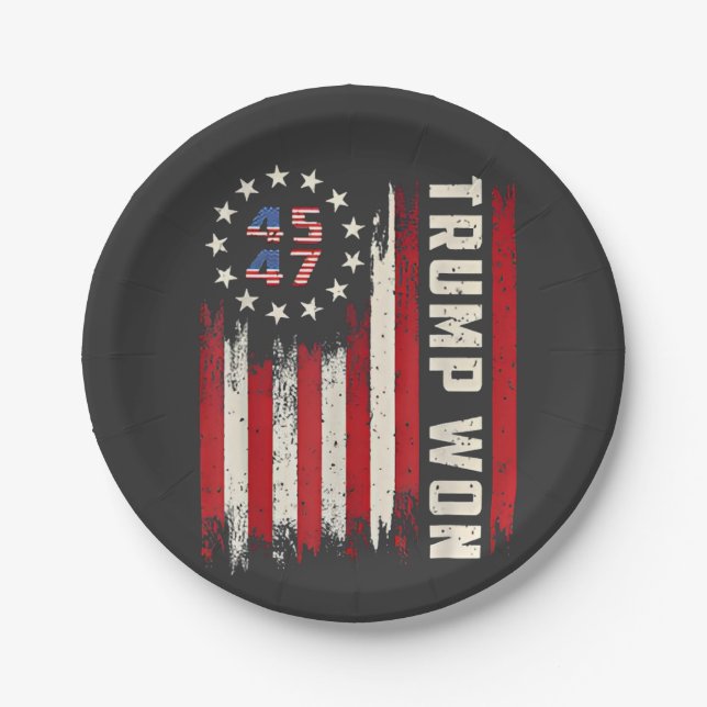 PLATO DE PAPEL GANAMOS LA INAUGURACIÓN DE TRUMP (Anverso)