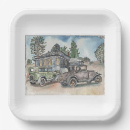 Plato De Papel Gangster Hideout