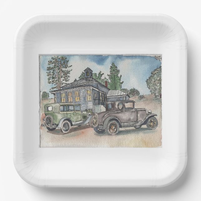 Plato De Papel Gangster Hideout (Anverso)