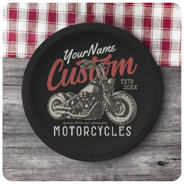 Plato De Papel Garaje para motociclistas Rebel Cruiser Personaliz