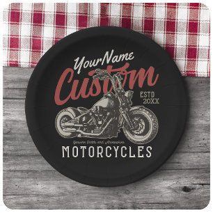 Plato De Papel Garaje para motociclistas Rebel Cruiser Personaliz