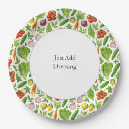 Plato De Papel Garden-Fresh Summer Pink 