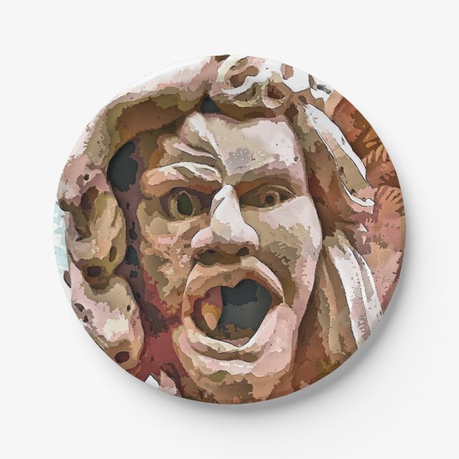 PLATO DE PAPEL GARGOYLE (Anverso)