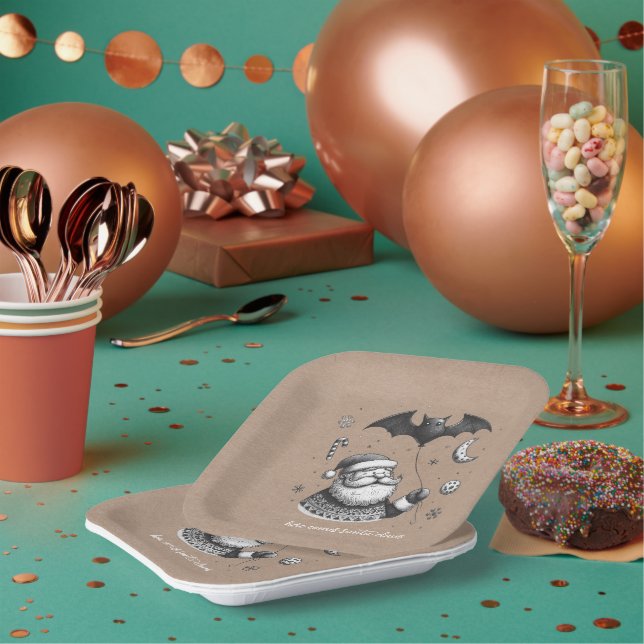 Plato De Papel Garras de Santa (Multi)
