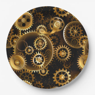 Plato De Papel Gases de bronce de vapor sin soldadura