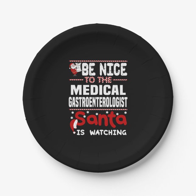 Plato De Papel Gastroenterólogo médico (Anverso)