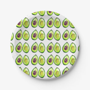 Plato De Papel Gastronomía vegetal aguacate verde vegetal