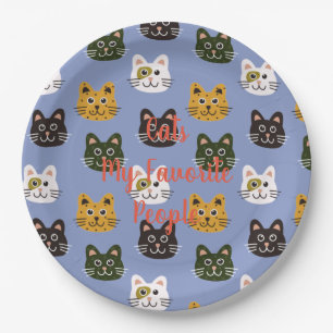Plato De Papel Gatos Mi Gente Favorita