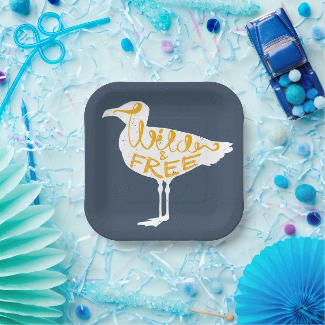 Plato De Papel Gaviota | Silvestre Y Libre (Fiesta)