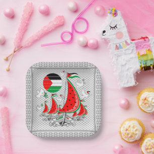 Plato De Papel Gaza: Barcos de la Flotilla de Sumuda por la Liber