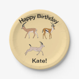 Plato De Papel Gazelles