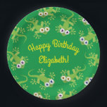 Plato De Papel Gecko Lizards Birthday Party Cute Kids<br><div class="desc">Adorable lagarto de lagartijas color lindo diseño de fiesta de cumpleaños es perfecto para un niño que ama a los reptiles por su celebración de cumpleaños! Personalizar el texto para hacerlos propios. El aspecto moderno es la forma perfecta de celebrar a tu pequeño que ama los lagartos y los animales...</div>