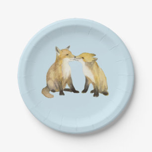 Plato De Papel Gemelos Fox