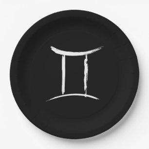 Plato De Papel GEMINI Gemelos Mayo Junio Zodíaco Astrología Cumpl