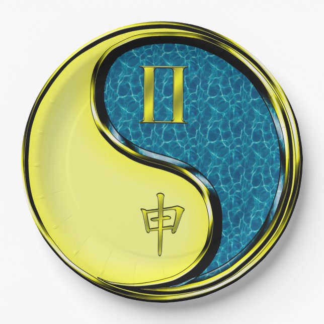 Plato De Papel Gemini & Water Monkey (Anverso)