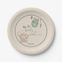 Plato De Papel Género neutral Podemos esperar a Baby Shower