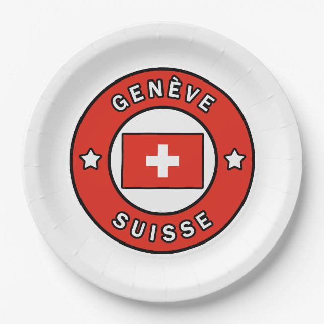 Plato De Papel Genève Suisse (Anverso)