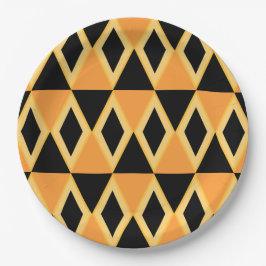 Plato De Papel Geometric Pattern