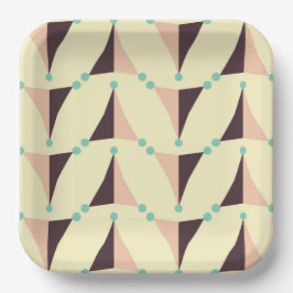 Plato De Papel Geometric pattern in retro vibe