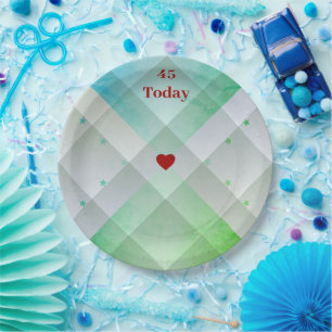 Plato De Papel geométrico
