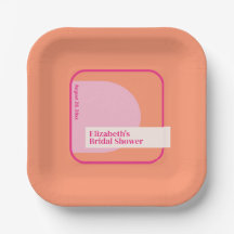 Geométrico Rosa y Naranja