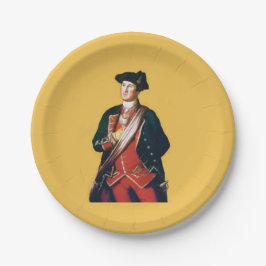 Plato De Papel George Washington General 🎖️ Histórico y Patrióti