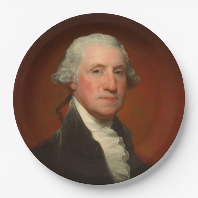 Plato De Papel George Washington Portrait Napkins (Anverso)