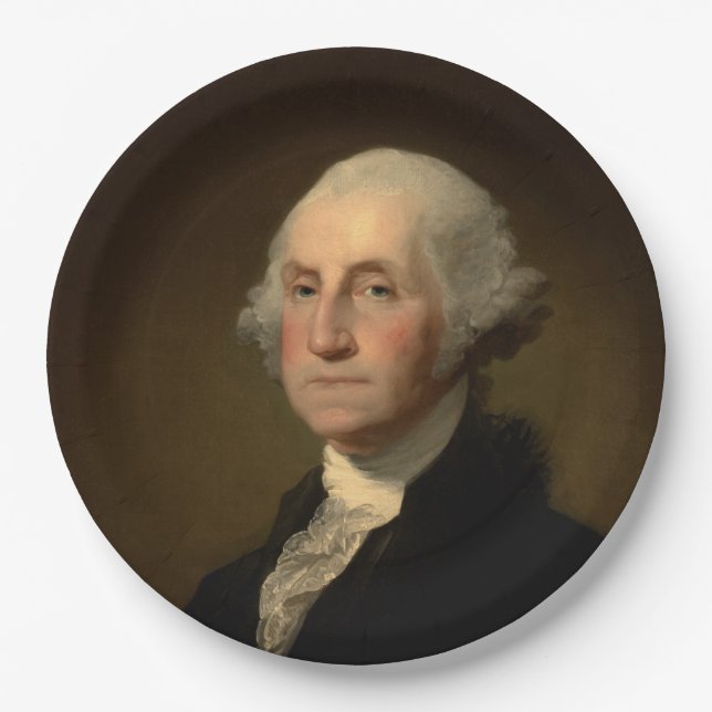 Plato De Papel George Washington Primer presidente norteamericano (Anverso)