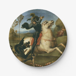 Plato De Papel George y el Dragón (por Raphael)