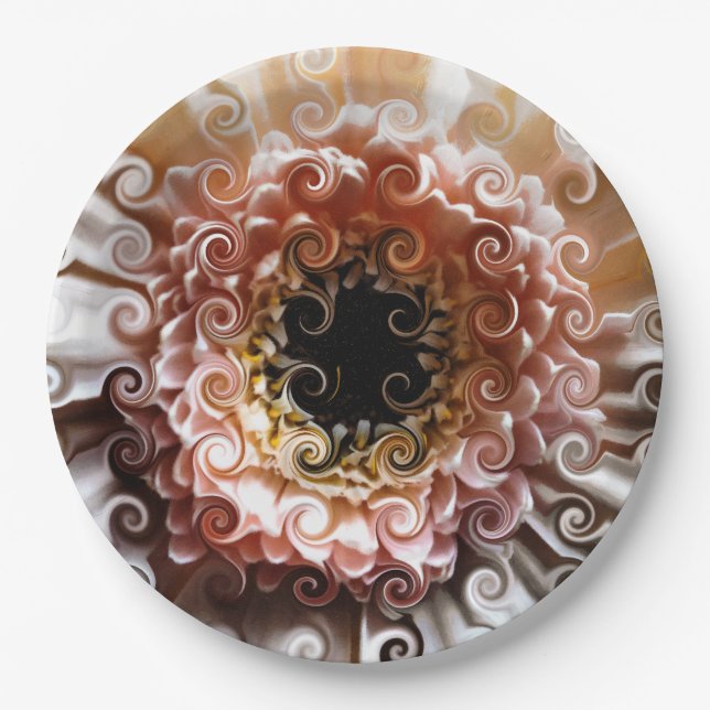 PLATO DE PAPEL GERBERA FLOWER (Anverso)