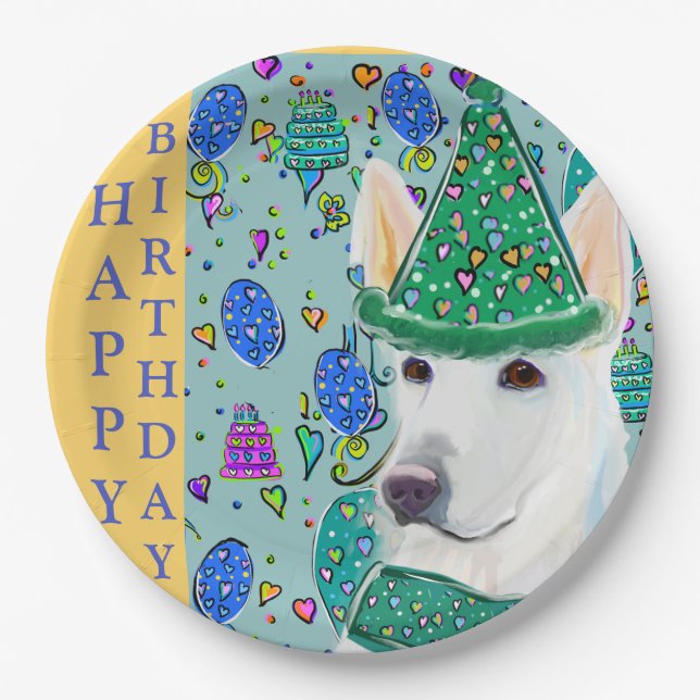 PLATO DE PAPEL GERMAN SHEPHERD (Anverso)