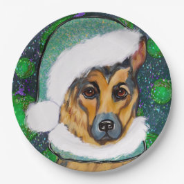PLATO DE PAPEL GERMAN SHEPHERD