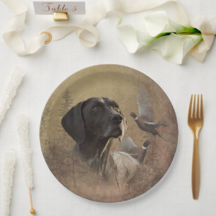 Plato De Papel German Shorthaire Pointer ,Deutsch Kurzhaar Pape