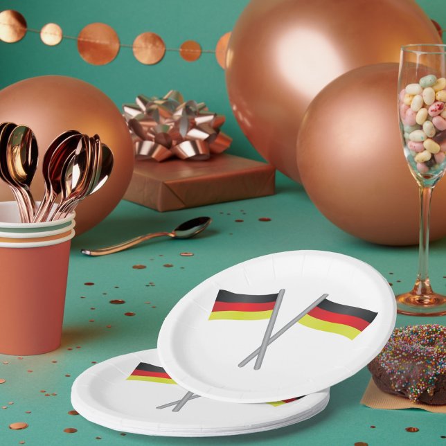 Plato De Papel Germany Flags Paper Plates (Subido por el creador)