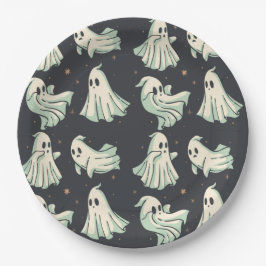Plato De Papel Ghost Halloween Baby Shower