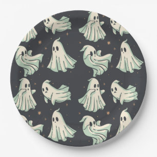 Plato De Papel Ghost Halloween Baby Shower