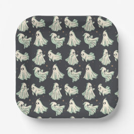 Plato De Papel Ghost Halloween Baby Shower