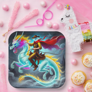 Plato De Papel Ghost Rider