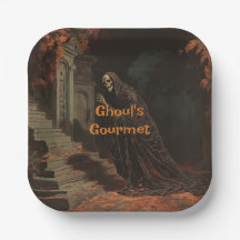 Ghoul's Gourmet Halloween Vintage Phantom In Crypt