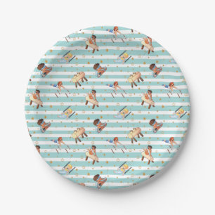 Plato De Papel Gimnasia masculina anillas barras paralelas caball