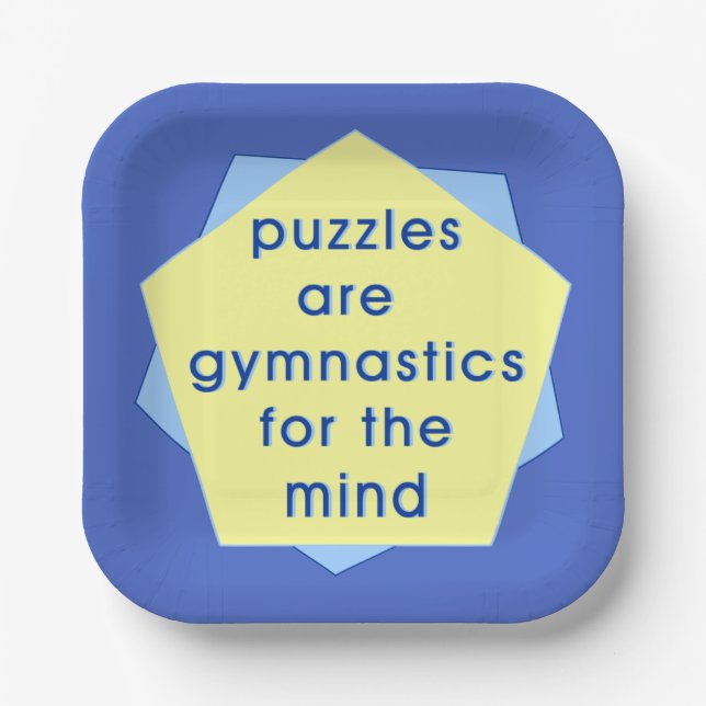 Plato De Papel Gimnasia mental (Anverso)