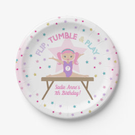 Plato De Papel Gimnasia Salta Pink Hair Birday Party