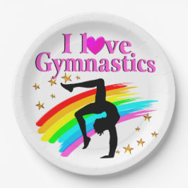 PLATO DE PAPEL GIMNASIO DE SPARKLING