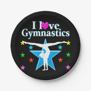 PLATO DE PAPEL GIMNASTICS PRINCESS