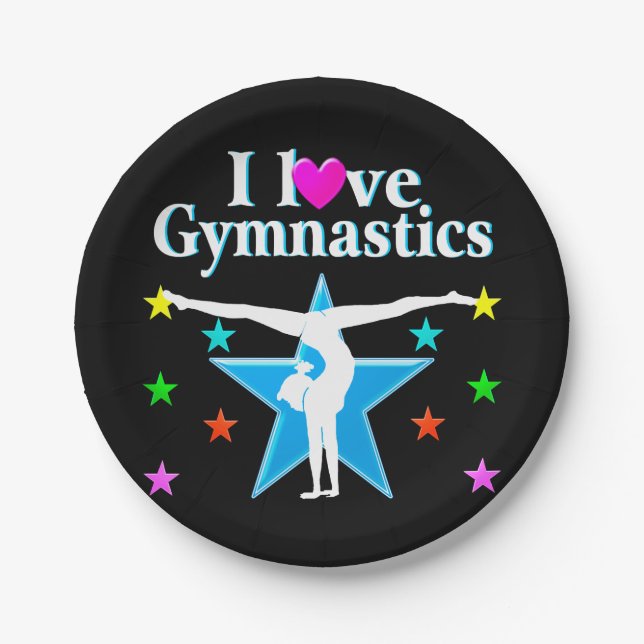 PLATO DE PAPEL GIMNASTICS PRINCESS (Anverso)