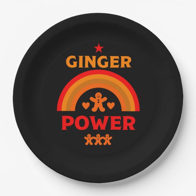 Plato De Papel Ginger Hair Pride (Anverso)