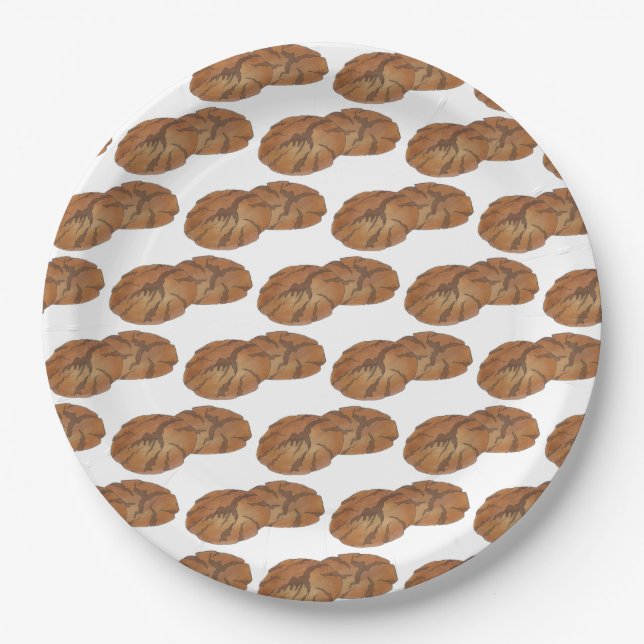 Plato De Papel Ginger Snaps Gingersnap Biscuit Ginger Nut Cookies (Anverso)