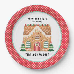 Plato De Papel Gingerbread Cookie   Navidades Cookie Exchange