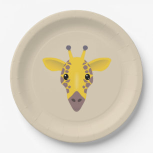Plato De Papel Giraffe