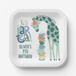 Plato De Papel Giraffe Tea Fiestas Kids Fiesta de cumpleaños